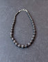 Blue Pottery Full Bead Necklace (Black)